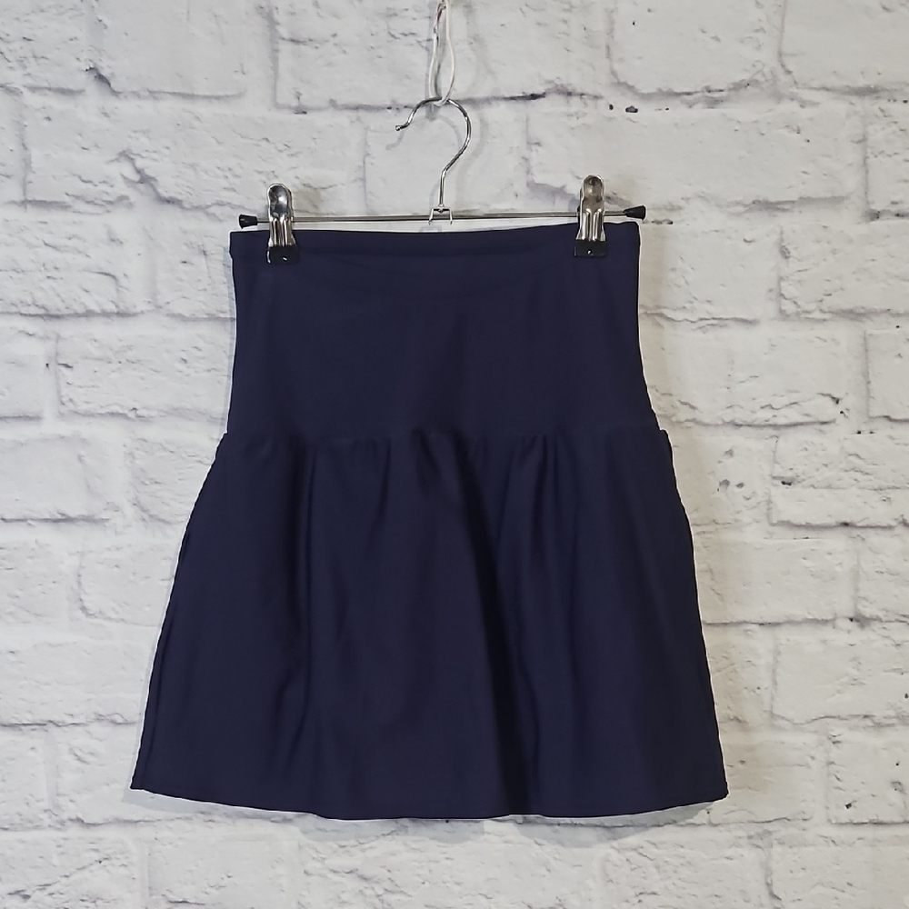 St. John's Bay Navy Women's Swim Mini Skirt